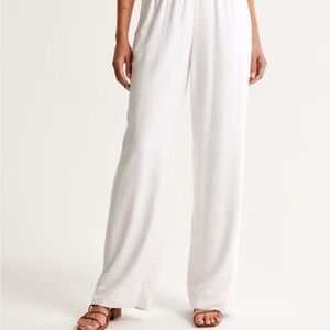 Linen-Blend Pull on Pants